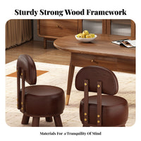 Padded padding Upholstered rolling Stool with support restrest 360-Degree Casters Low rolling Seat with support restrest adaptable Mobile Furniture Ergonomic Design for Children, Cleaners, Entryway, Living Room, Office, Household Chores