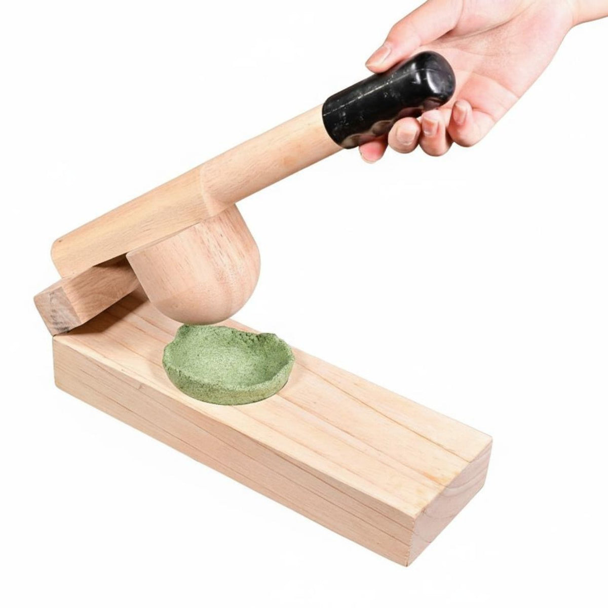 Wooden Dumpling Pastry Time-Saving Wooden Dumpling Press Handheld Pastry Press for Home Cooks