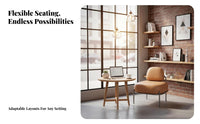 Warehouse Inspired Aesthetic Dining Booth and Table Set personalizedizable configuration Restaurant Seating Comfortable Upholstery Cafe Furniture sturdyDuty Construction for Bar Managers, Business Owners, boba beverage Shops, Cafes, Restaurants, Bistros