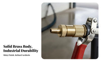 High Pressure Water All Copper Head Car Wash Heavy Duty Metal Water Spray Nozzle for Outdoor Cleaning, Garden Watering