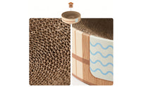 Cat Scratching Bed with Spring Sign Corrugated Cat Scratching Lounge Bed Tub-Shaped Scratcher Bowl for kittens , Kittens, Living Room