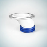 Toilet Offset Connector Flexible Toilet Drain Adapter Plumbing Part Leak-Resistant Compact for Plumbers, Bathroom Renovation