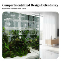 Guppy Breeding Fish Habitat High Clarity Aquatic Creature Hatchery Aquatic Creature Fry Separation Container Good Water