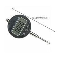Inch/MM Conversion Digital Gauge Indicator Large LCD Display Digital Plunger Indicator Zero Setting Function Measuring Tool Detachable Measuring Tip for Machinists, Engineers, Mechanics, Workshop, Manufacturing, Laboratory