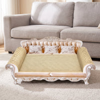 Cat Scratching Sofa Firm Cat Sofa Bed with Scratcher Cozy Feline Furniture for Bedroom