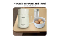 Portable Electric Heating Cup 304 Stainless Steel Liner Electric Kettle Dry-Overheat Protection Small Portable Kettle for Students, Dormitory
