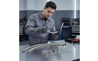 double Wheel Air Stem Extension Kit Flexible Air Stem Extension with Brackets with Mounting Brackets for Truck Drivers