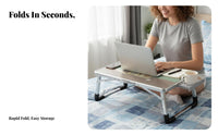 Multi-Functional Foldable Laptop Table Lightweight Lap Desk Erfor travelnomic Design Bed Tray Non-Slip Legs for Students, distant Workers, Adults, Dorm Room, Home Office, Floor, Outdoor
