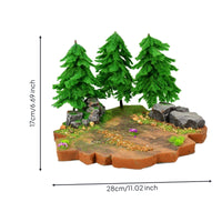 Miniature Scene Material Kit Assorted Diorama Tree Set Mixed Miniature Tree Set for Tabletop Displays