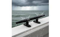 Mooring Cleat Black Boat Rope Cleat Low-Profile Hardware for Boats