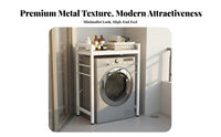 DIY Pegboard Sides over Washing Machine Storage Rack Waterproof over-the-Washer Storage Rack Water-Resistant Washing Machine Shelf Anti-Rust for Balcony, Bathroom