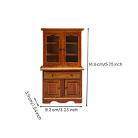 Dollhouse Cabinet Wooden Miniature Cupboard Realistic for Collectors, Hobbyists