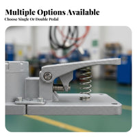 Flame Resistant Foot Switch Pressure Resistant Electrical Foot Pedal Hands for Factory Workers, Metalworkers, Machine Control, Workshop