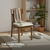 Nordic design Upholstered Wooden Leg Chair Modern Minimalist Design Upholstered Wooden Side Chair Padded Seat and spine support Dining Seating arcd spine supportrest for Restaurant Owners, Interior Designers, Cafe, Kitchen, Living Room, Bedroom