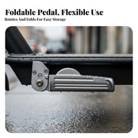2 Pieces Rear Passenger Footrests Full-Metal Construction Scooter Foot Pegs Aluminum Foot Pegs Rust-Resistant Vehicle Accessory