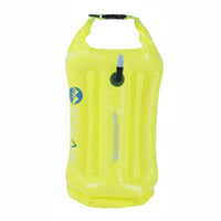 Swimming Safety Buoy with Dry Bag 12KG Buoyancy Aquatic Buoy Dry Bag Inflatable Tow Buoy Waterproof Storage Exposed Water