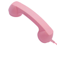 USB-C Handset Built-in Mic Retro Phone Handset Vintage Telephone Receiver Glossy Finish Mobile Accessory Ergonomic Grip