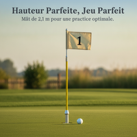 Golf Flagstick Hole Cup Combo for Putting Green Practice and Competition