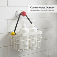 Suction Cup Wall-Mounted Storage Basket for Disposable Face Towels and Cotton Pads