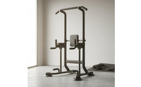 Multi-Function Training Rack Full Body Workout Double Bar Pull-up Stand
