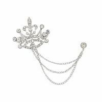 Men's Suit Brooch Versatile Tassel Chain Brooch Elegant and Stylish for Weddings