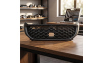 Front and Center Intake Grille Ventilated Mesh Grille with Oval Opening Automotive Part Shielding Wear Resistant