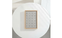 Jewelry Display Rack Rectangular Jewelry Holder with Padded Panel Band Display Tray for Vanity