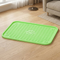 Cat Litter Mat, Litter Trapping Mat, Cat Litter Tray Mat with Raised Border, Small Litter Tray Mat for Indoor Cats, Anti-Scatter Floor Protector