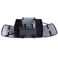 Waterproof Motorcycle Tail Bag Expandable Motorcycle Tail Bag with Rain Cover Semi-Rigid Luggage Large-Capacity for Motorcyclists