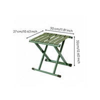 Heavy Duty Portable Folding Seat Quick Fold Collapsible Camp Stool Anti-Slip Feet for Outdoor, Camping, Travel