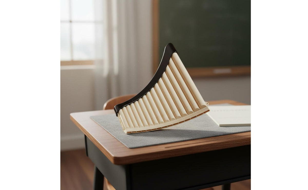 Curved Pan Flute Easy to Learn C Key Pan Flute Accurate Tuning Student Panpipes for Kids, Beginners