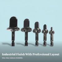 5 Pieces Quick-Change Compatible Hex Shank Tube Expander Set Labor Saving Copper Pipe Swaging Tool Bits Leak-Proof Seal Copper Pipe Swaging Drill Bit High-Strength Steel for Plumbers