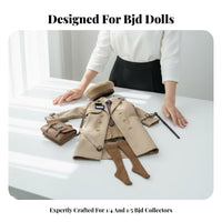 Scholastic Design Doll Clothes Preppy Look BJD Doll Clothes BJD School Uniform Set Fashionable Design Toy Accessory Soft