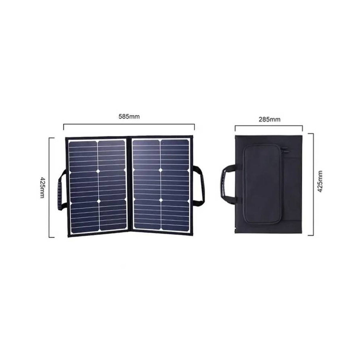 Quick Charge 3.0 40W Folding Solar Panel High Conversion Performance Foldable Solar Panel Built-in Stand Emergency Power Supply IP67 Waterproof for Hikers, Camping