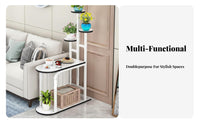 Nordic aesthetic Multi-Level Plant Rack Minimalist Multi-Tier Round shelf Rack Space-Saving plant display adaptable for Gardeners, Apartment Dwellers, Homeowners, Living Room, Balcony, Bedroom, Corner