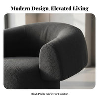 Light Luxury Upholstered Barrel Chair Signature design Indoor Seating Comfortable Modern Design for Homeowners, Adults, Readers, Living Room, Hotel, Lounge Area, Bedroom