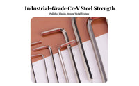 Hex Key Set High Power Allen Wrench Set Precision 90-Degree Bend for Repair Specialist S, DIY Enthusiasts, Home Repair, Furniture Assembly
