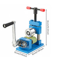 Bracelet Rolling Machine High Hardness Rollers Bracelet Bending Machine Effortless Hand Crank Jewelry for Jewelers, Workshop