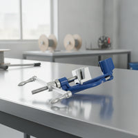 Cable Tie Tool with Crank Handle Blue Cable Tie Pliers Organized for Mechanics, Marine Applications