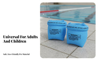 2 Pieces High Buoyancy Inflatable Arm Bands Double Swim Arm Floaties Thickened Material for Toddlers, Parents, Beach, Lake