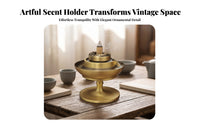 Lustrous Finish Backflow Scent Disperser Backflow Scent Holder Home Decor Layered Design for Indoor Use