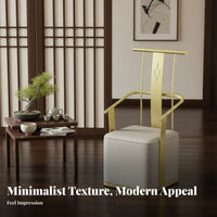 Minimalist Design Oval Tea Table with Handled Stools Sturdy Frame Reception Furniture Easy to Clean Indoor Furnishing Integrated Storage for Homeowners, Business Owners, New Movers, Teahouse, Office, Living Room, Den