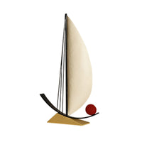 Sailboat Ornament Modern Tabletop Sailboat Minimalist Boat Sculpture for Living Room, Bookshelf, Housewarming