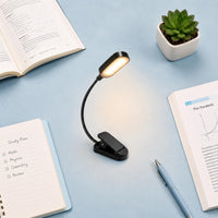 USB Clip Lamp Eye Protection LED Reading Light Dimmable for Bedside
