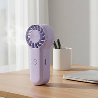 Portable Handheld Mini Fan Large Capacity Battery USB Rechargeable Fan 3-Speed Brushless Drive Mechanism for Students, Dormitory