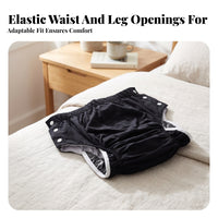 Adjustable Snaps Adult Cloth Diaper Soft Inner Lining Snap Diaper Pant