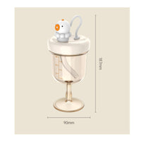 Multi-Purpose Children's Wine Glass Cup Easy to Clean Baby Goblet Cup Leak Proof PPSU Sippy Bottle Drop Resistant for Toddlers, Babies, Infants 9 months+