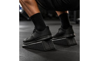 Non-Slip Calf Stretch Wedge Stable Squat Wedge Sloped Stretch Board Sturdy for Fitness Enthusiasts, Athletes, Home Gym, Physical Rehabilitation, Mindfulness Practice Studio