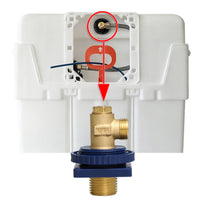 Angle Stop Adapter Valve Compact Angle Plumbing Control with Mounting Attachment Band Easy Installation for Plumbers, Homeowners