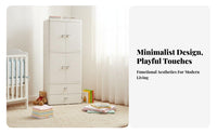 Interlocking Cube Wardrobe Large Capacity children's Furniture Easy Assembly